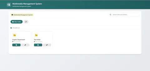 Screenshot of Multimedia-Management-System